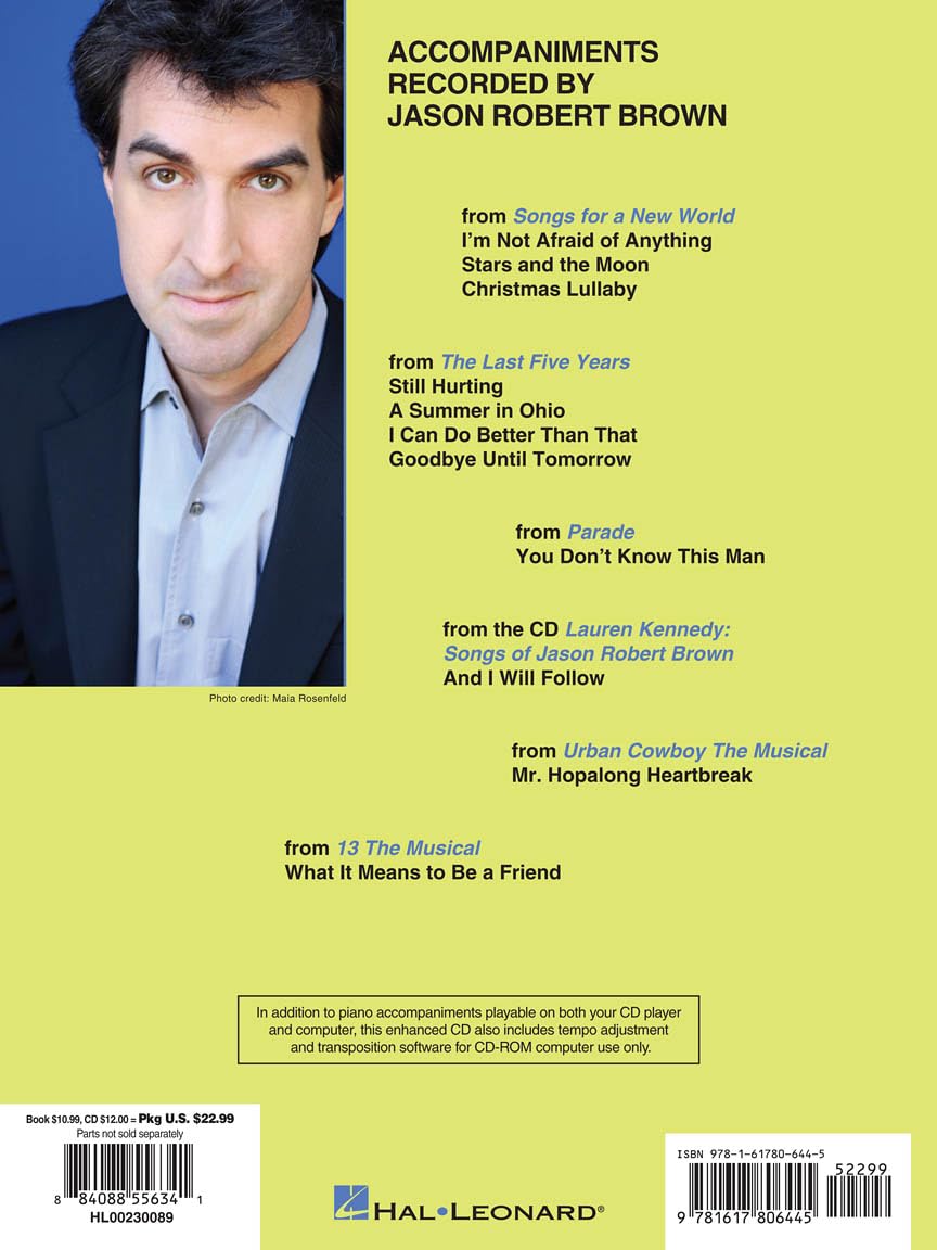 Jason Robert Brown Plays Jason Robert Brown: With a CD of Recorded Piano Accompaniments Performed by Jason Robert Brown Women's Edition, Book/CD