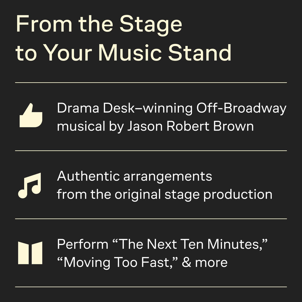 The Last Five Years - Vocal Selections | Sheet Music Book for Piano/Vocal/Guitar | Contemporary Musical Theatre Songs by Jason Robert Brown for Intermediate Singers Students and Audition Performance