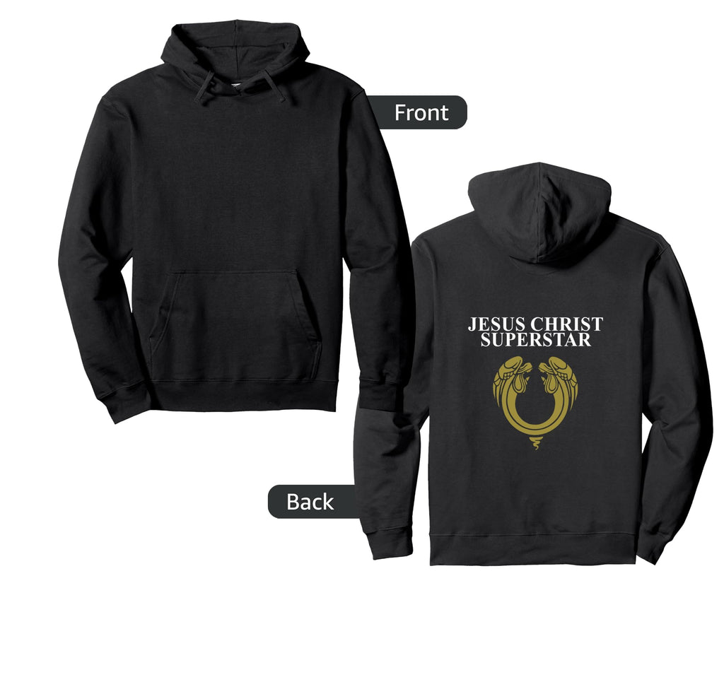 Official 'Jesus Christ Superstar' 1970 Classic Logo Black Pullover Hoodie