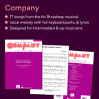 The Complete Company Collection Author's Edition (Vocal Selections) | Piano/Vocal Songbook for Intermediate Singers | Broadway Musical Theatre Sheet Music Repertoire for Auditions and Performance