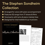 The Stephen Sondheim Collection | Piano/Vocal/Guitar Sheet Music Book Featuring 52 Songs from 17 Broadway Shows and Films | Definitive Composer Anthology for Students and Musical Theatre Fans