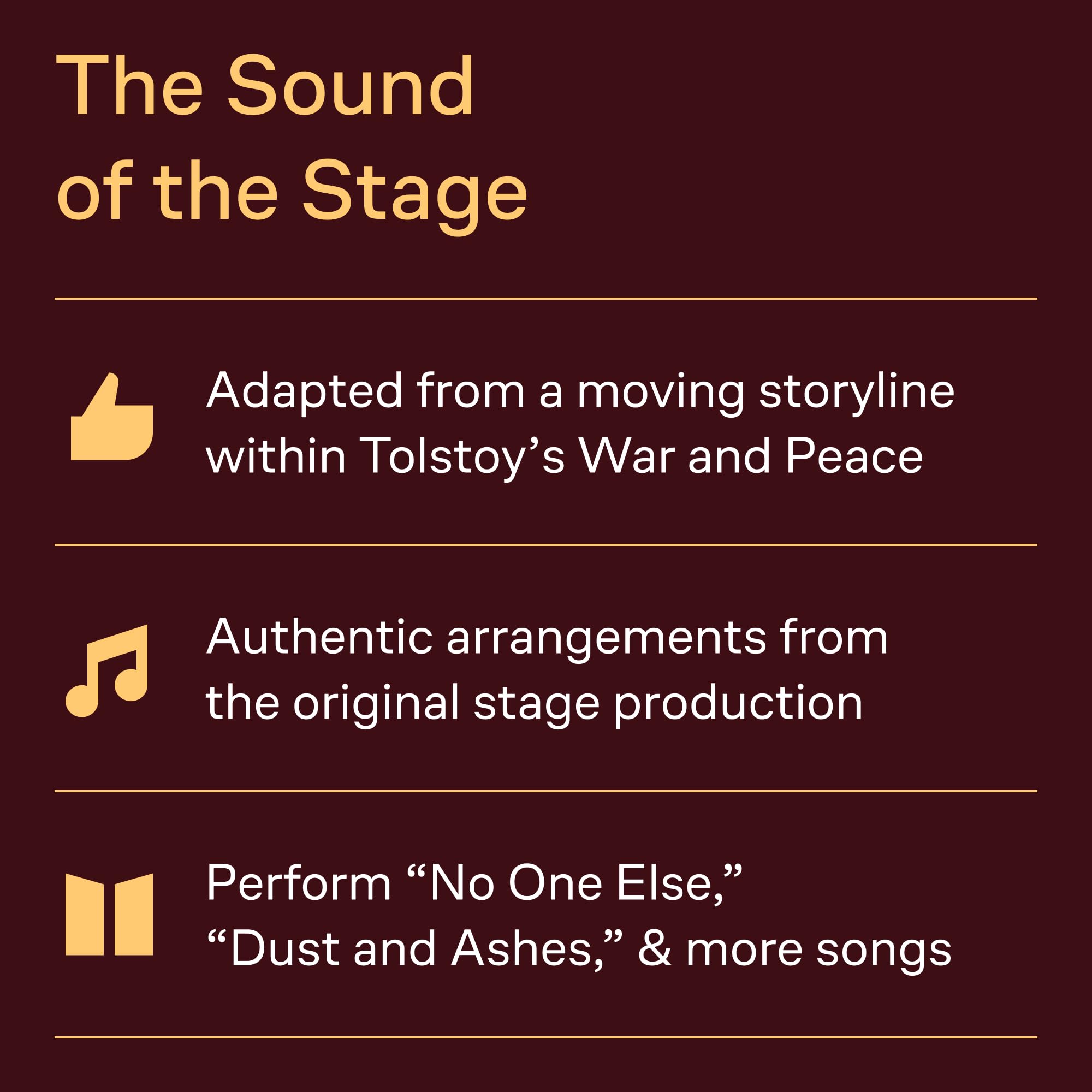 Natasha, Pierre & The Great Comet of 1812: Vocal Selections