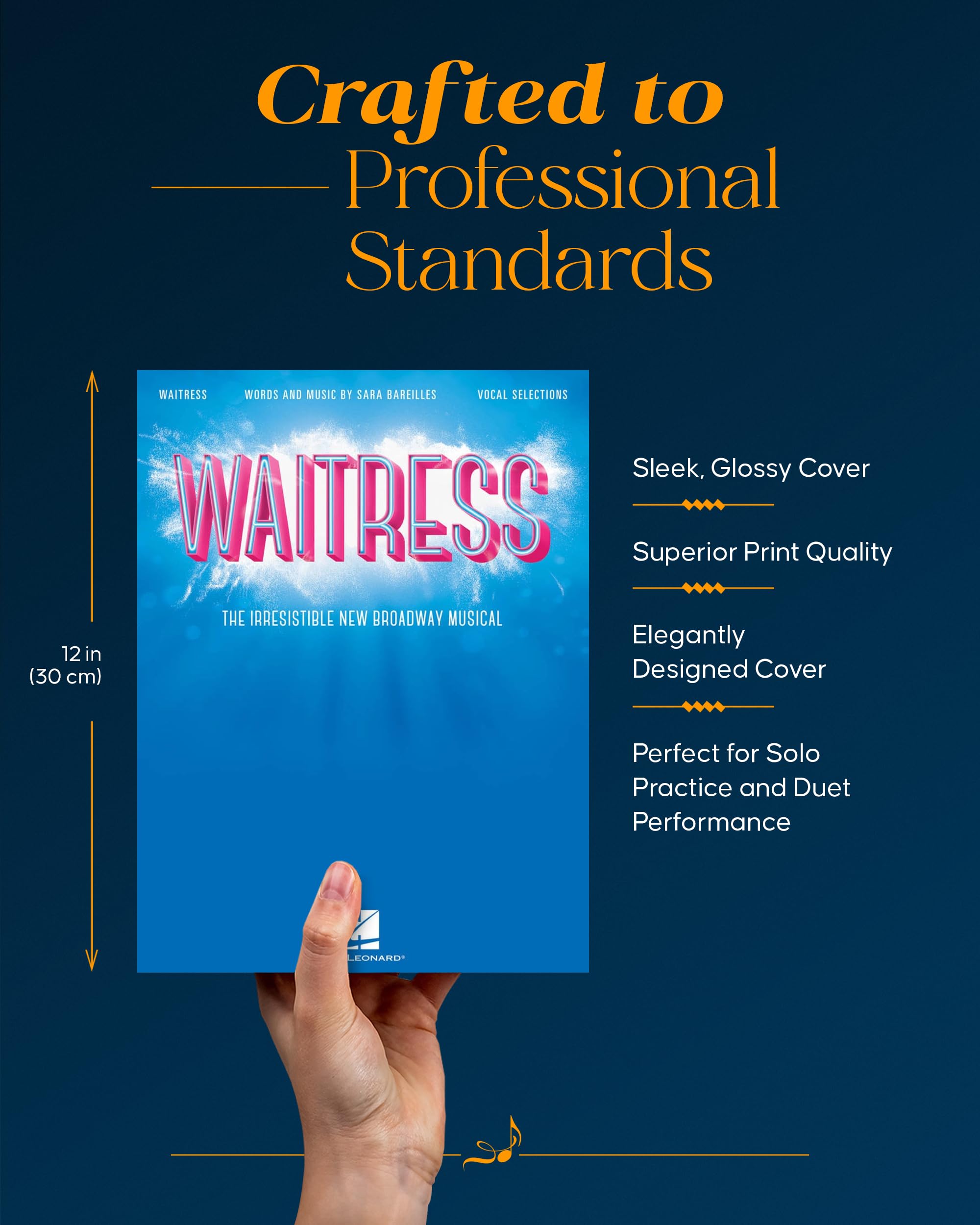 Waitress - Vocal Selections: The Irresistible New Broadway Musical - Songbook with Sheet Music and Lyrics for Vocal with Piano Accompaniment