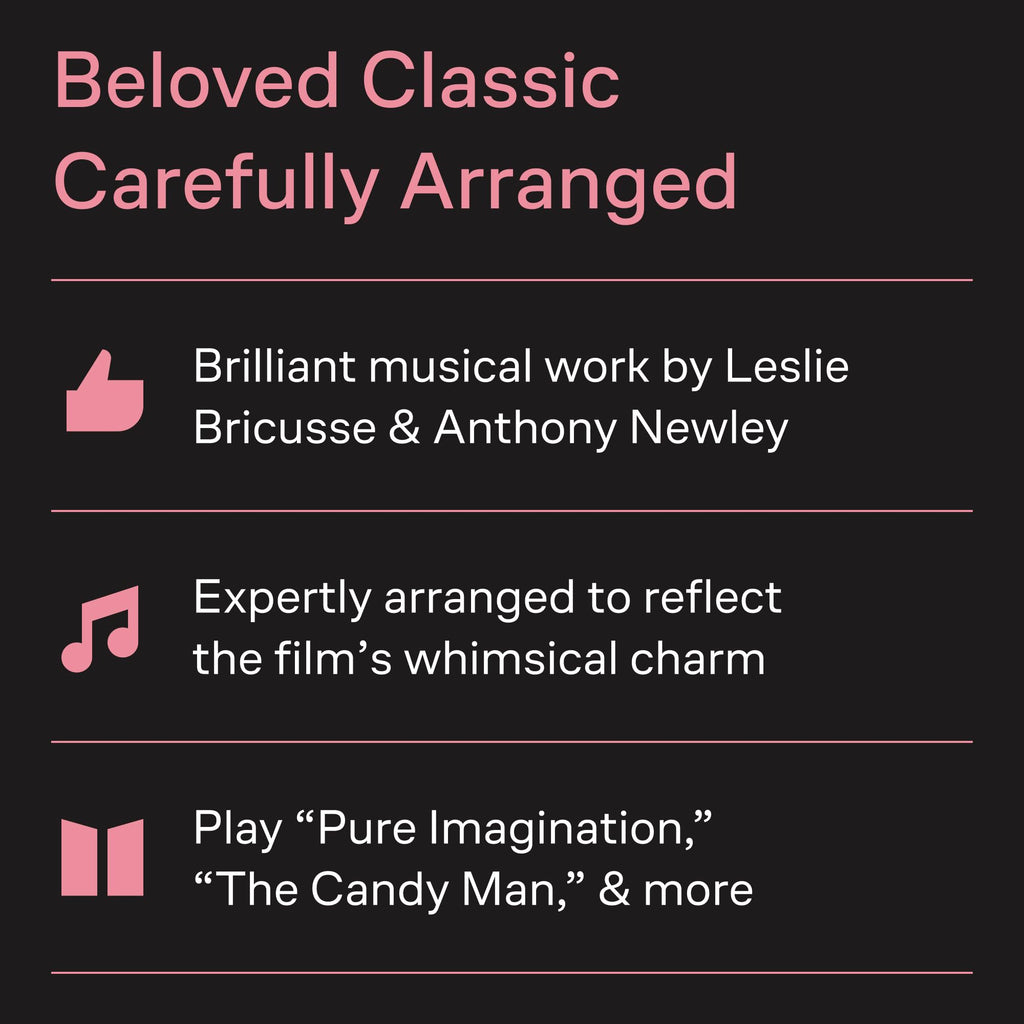 Willy Wonka and the Chocolate Factory: Piano/Vocal/Guitar Songbook | 6 Songs from the Classic Movie | Sheet Music for Piano, Voice, and Guitar | Includes Pure Imagination and More