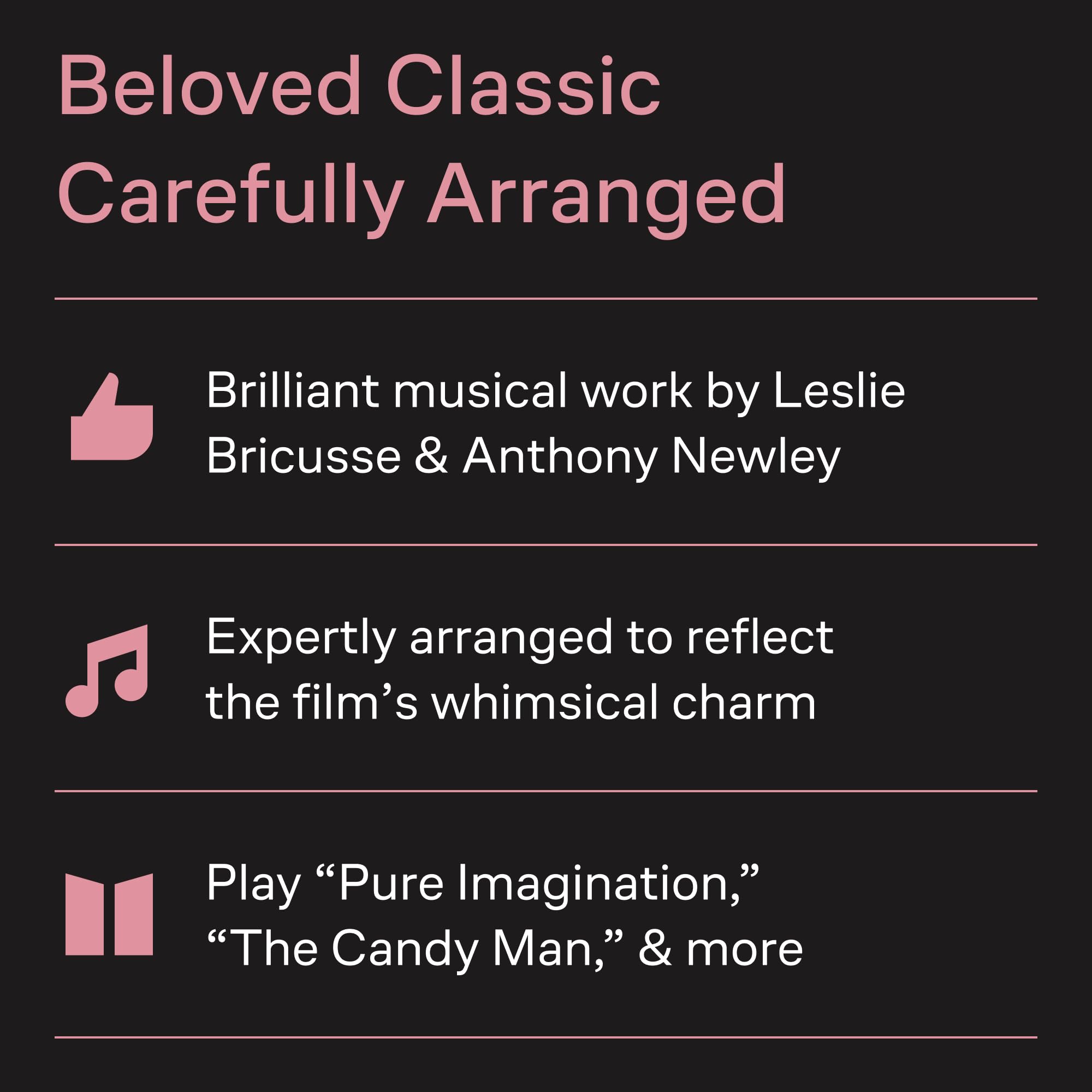 Willy Wonka and the Chocolate Factory: Piano/Vocal/Guitar Songbook | 6 Songs from the Classic Movie | Sheet Music for Piano, Voice, and Guitar | Includes Pure Imagination and More