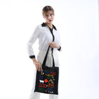 MNIGIU Into Woods Tote Bag Into W-oods Musical Tote Into W-oods Musical Merch Into Wo-ods Quote (Wo-ods Black)