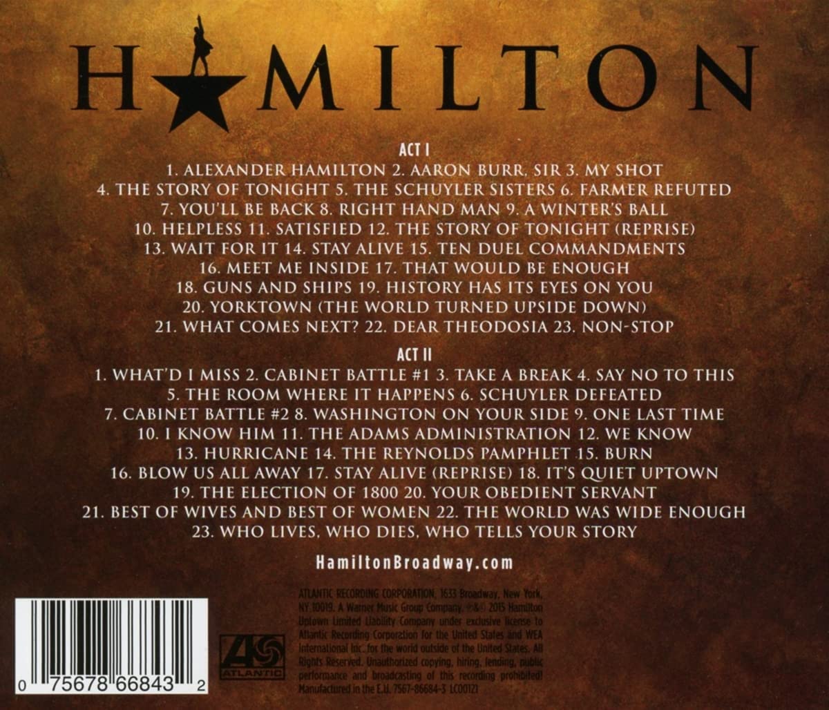 Hamilton Original Broadway Cast Recording (Explicit Version) [2CD]