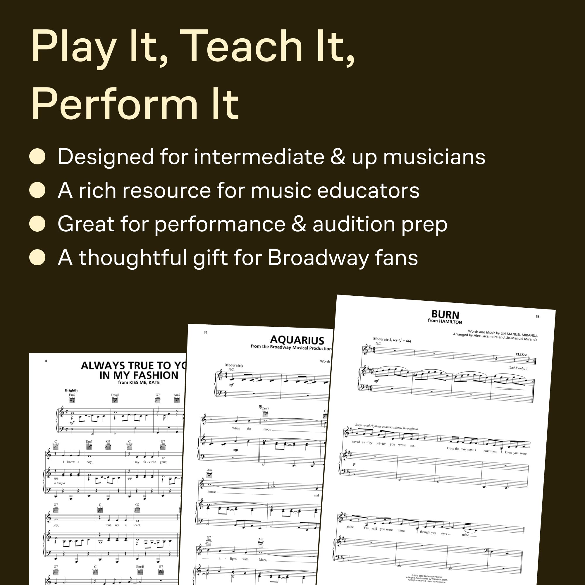 The Great American Songbook - Broadway: Music and Lyrics for 100 Classic Songs