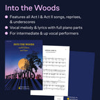 Into the Woods: Vocal Score by Stephen Sondheim | Complete Broadway Musical Sheet Music for Voice and Piano | Full Vocal Score Songbook for Students Teachers and Theatre Performers