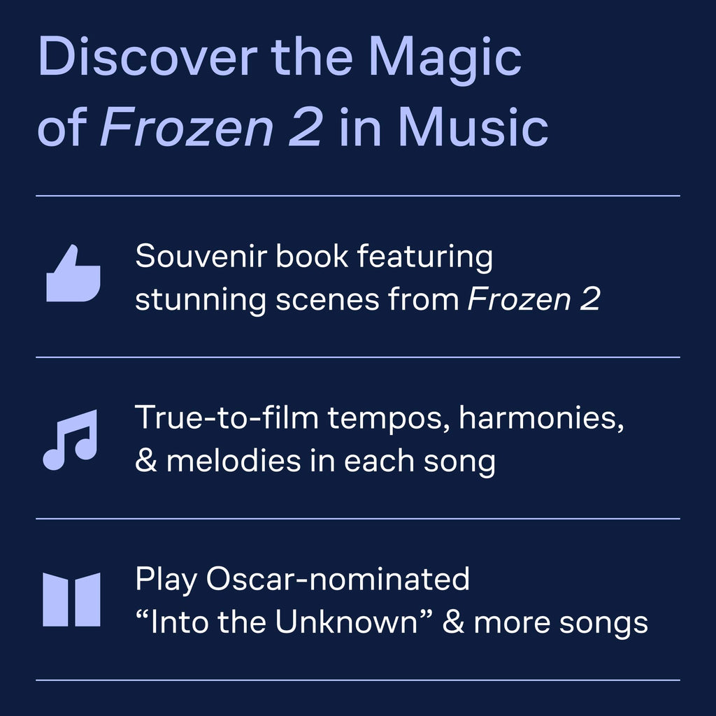 Frozen 2 Songbook | Piano, Vocal, Guitar Sheet Music | Includes "Into the Unknown" and Other Disney Songs | Hal Leonard Official Music Book