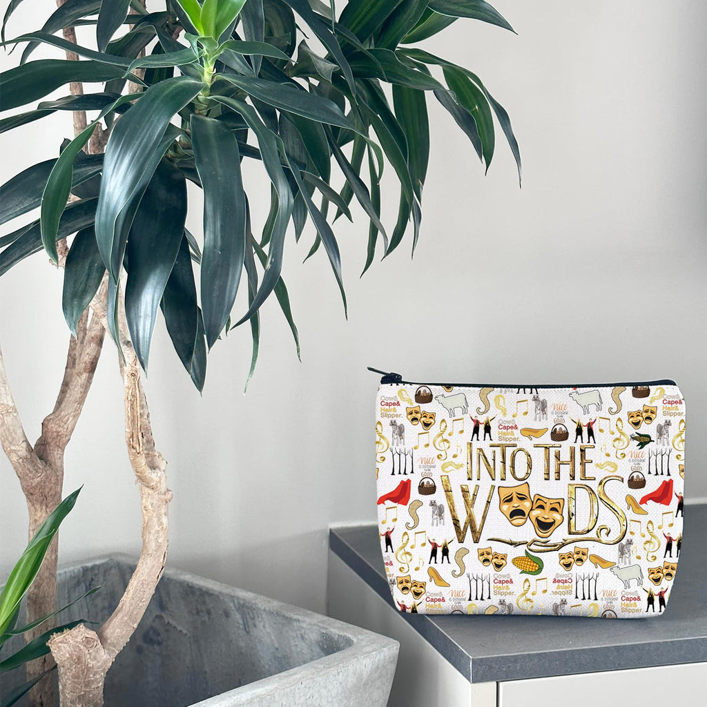 WCGXKO Theatre Musical Fans Gift Musical Lover Cosmetic Zipper Pouch
