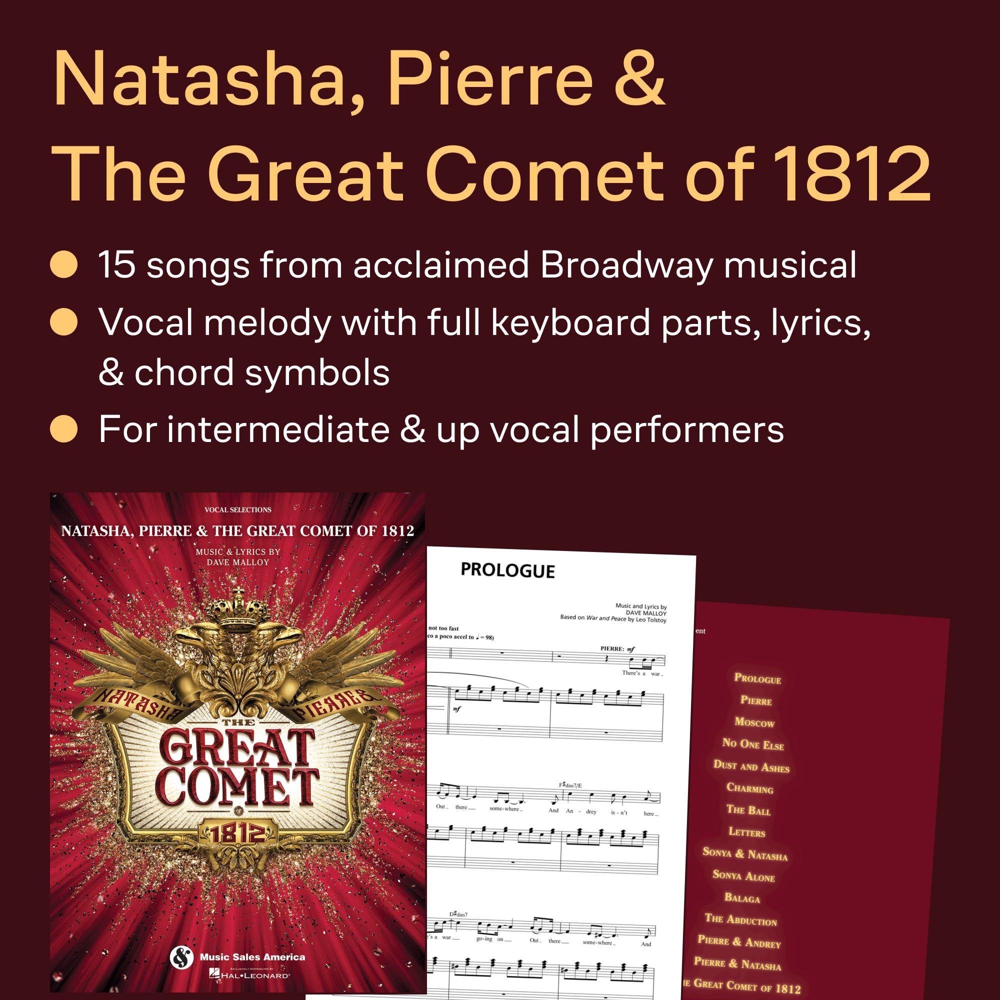 Natasha, Pierre & The Great Comet of 1812: Vocal Selections