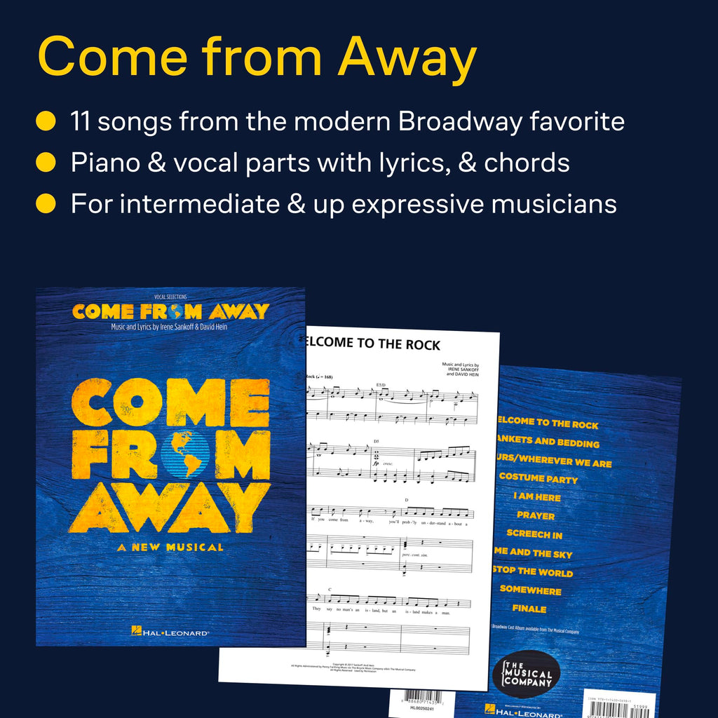 Come from Away: A New Musical Vocal Line with Piano Accompaniment