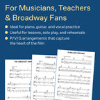 The Greatest Showman - Piano/Vocal/Guitar Songbook | Official Movie Soundtrack Sheet Music for Intermediate Players | 9 Songs by Pasek and Paul | Music Book for Practice, Performance, and Teaching