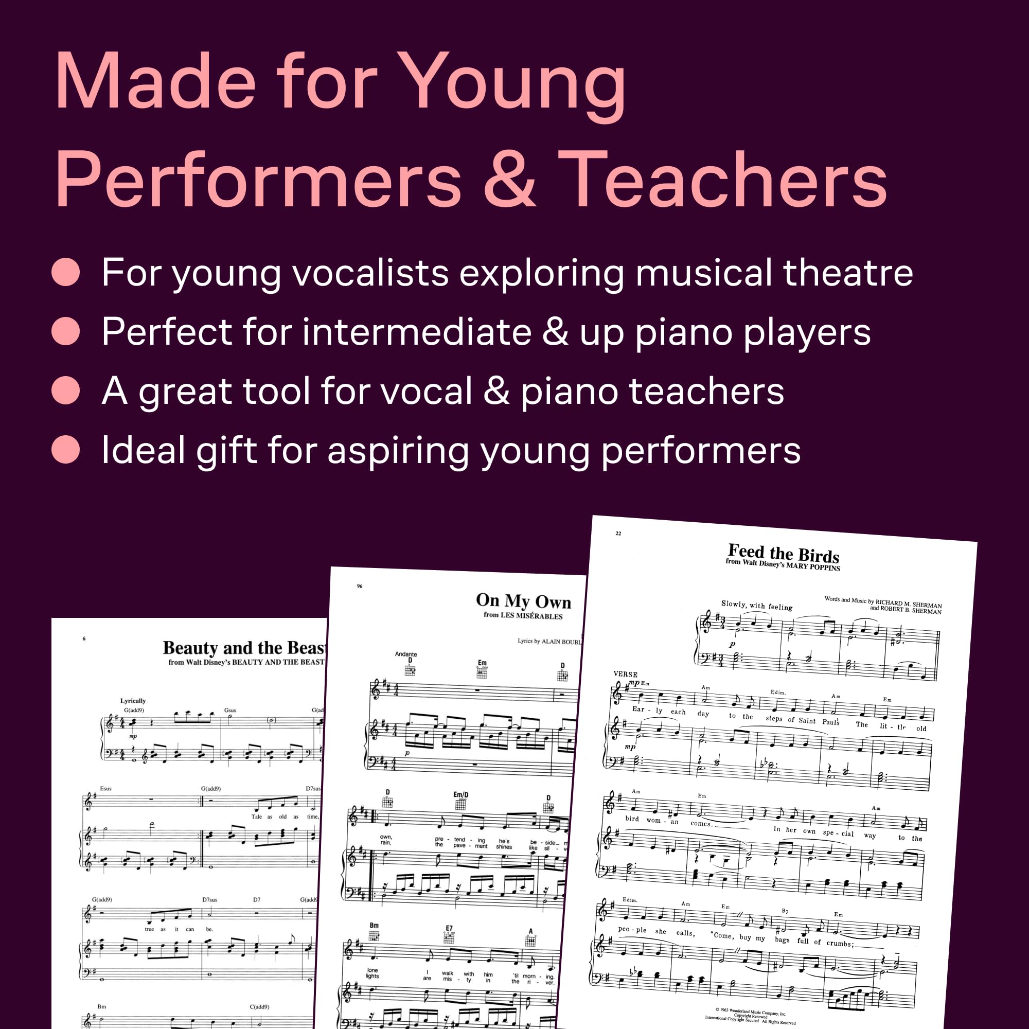 The Teens Musical Theatre Collection - Young Womens Edition | Vocal Sheet Music and Songbook for Beginner and Intermediate Singers | 33 Broadway and Film Songs with Online Audio