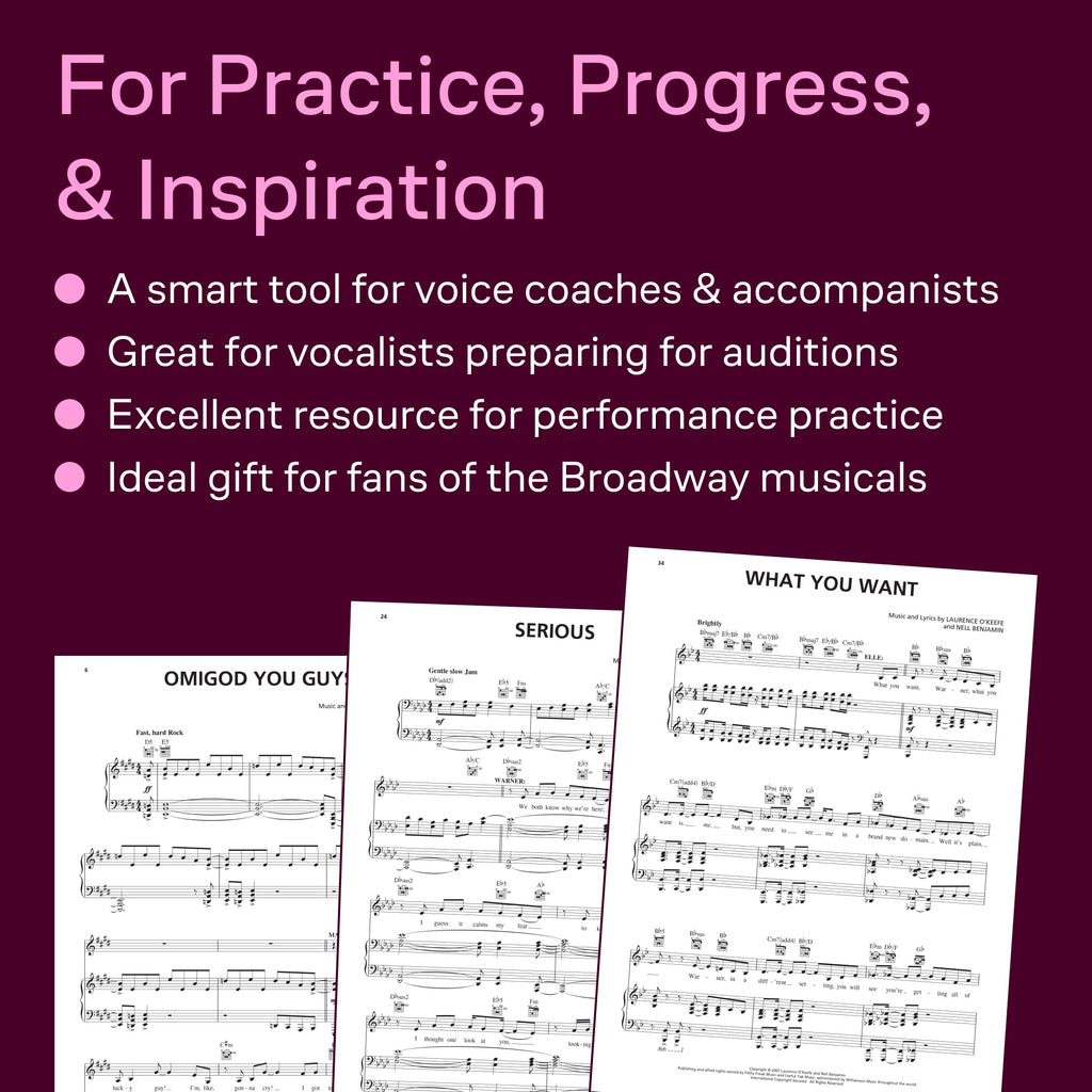 Legally Blonde - The Musical Vocal Selections (Vocal Line With Piano Accompaniment) | Piano/Vocal Songbook for Intermediate Singers | Broadway Theater Sheet Music Book for Recitals and Performance