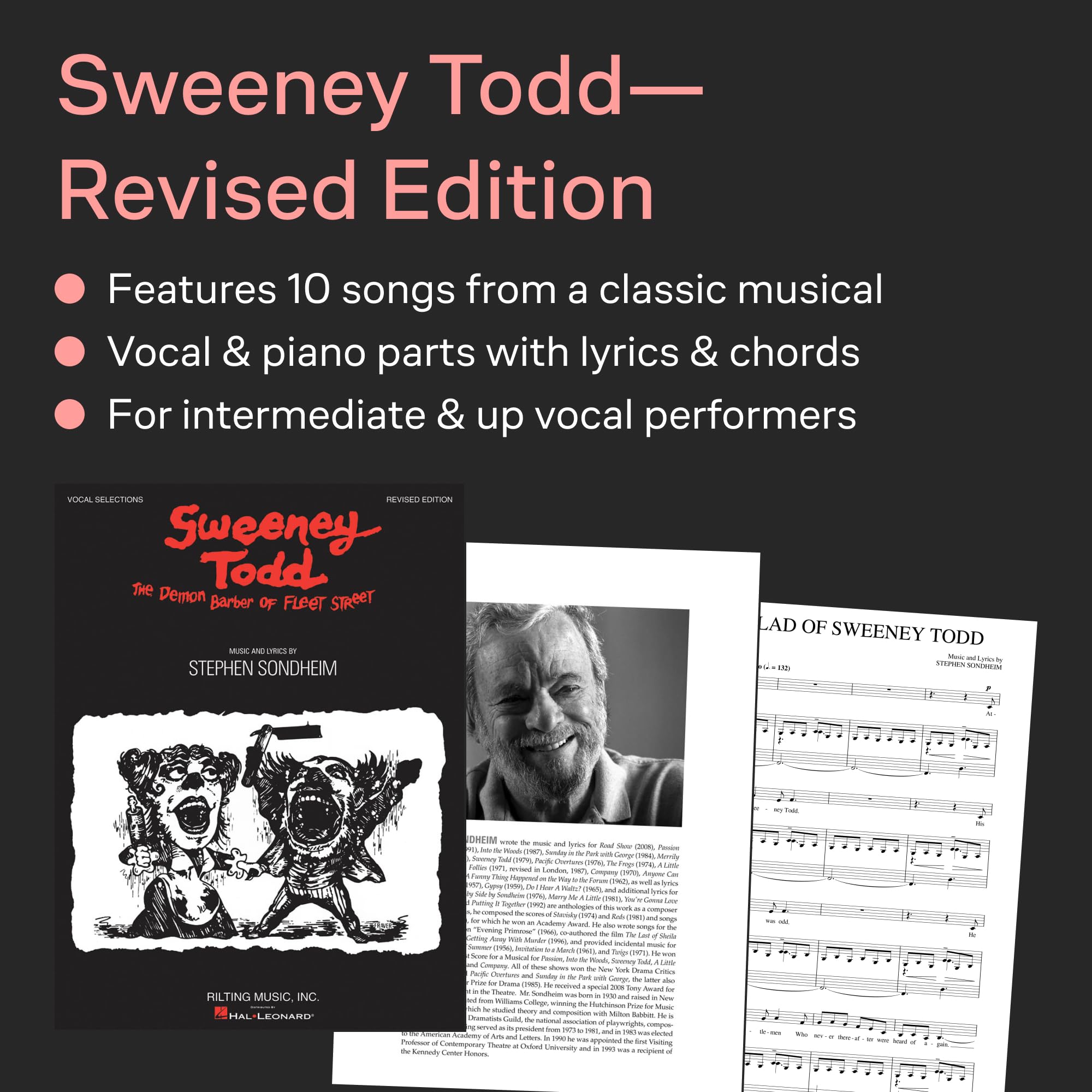 Sweeney Todd Edition: Vocal Selections