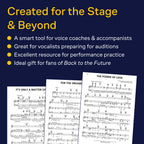 Back to the Future: The Musical - Piano/Vocal Selections | Broadway Sheet Music Book for Intermediate Musical Theatre Songs for Students Teachers and Fans | 16 Piano Vocal Arrangements Included