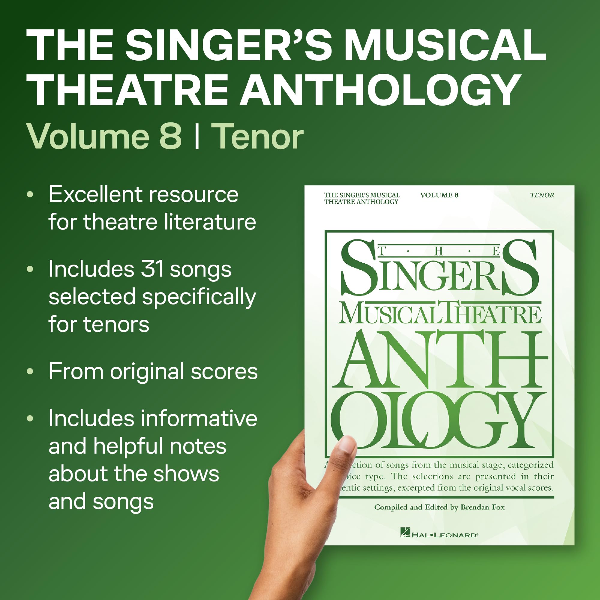 The Singer's Musical Theatre Anthology Volume 8: Tenor Edition