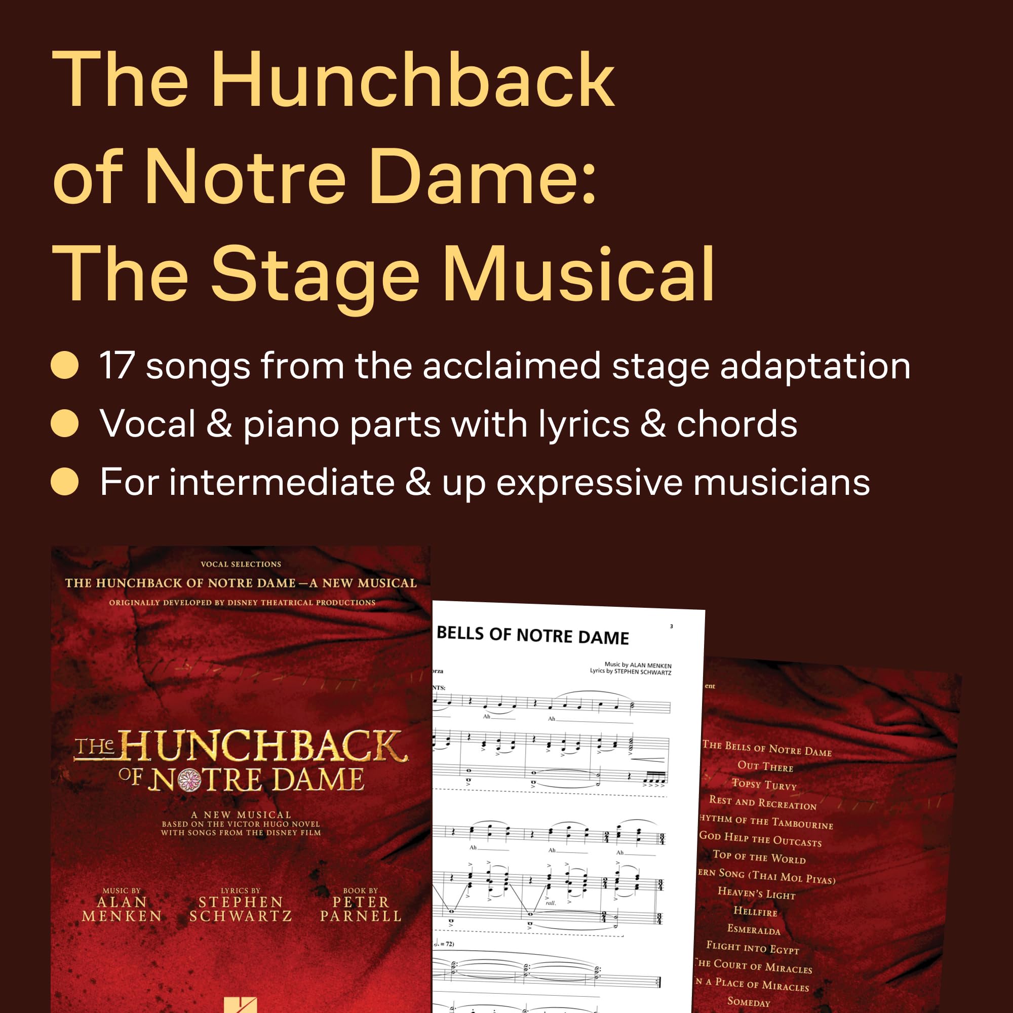 The Hunchback of Notre Dame: The Stage Musical: Vocal Selections