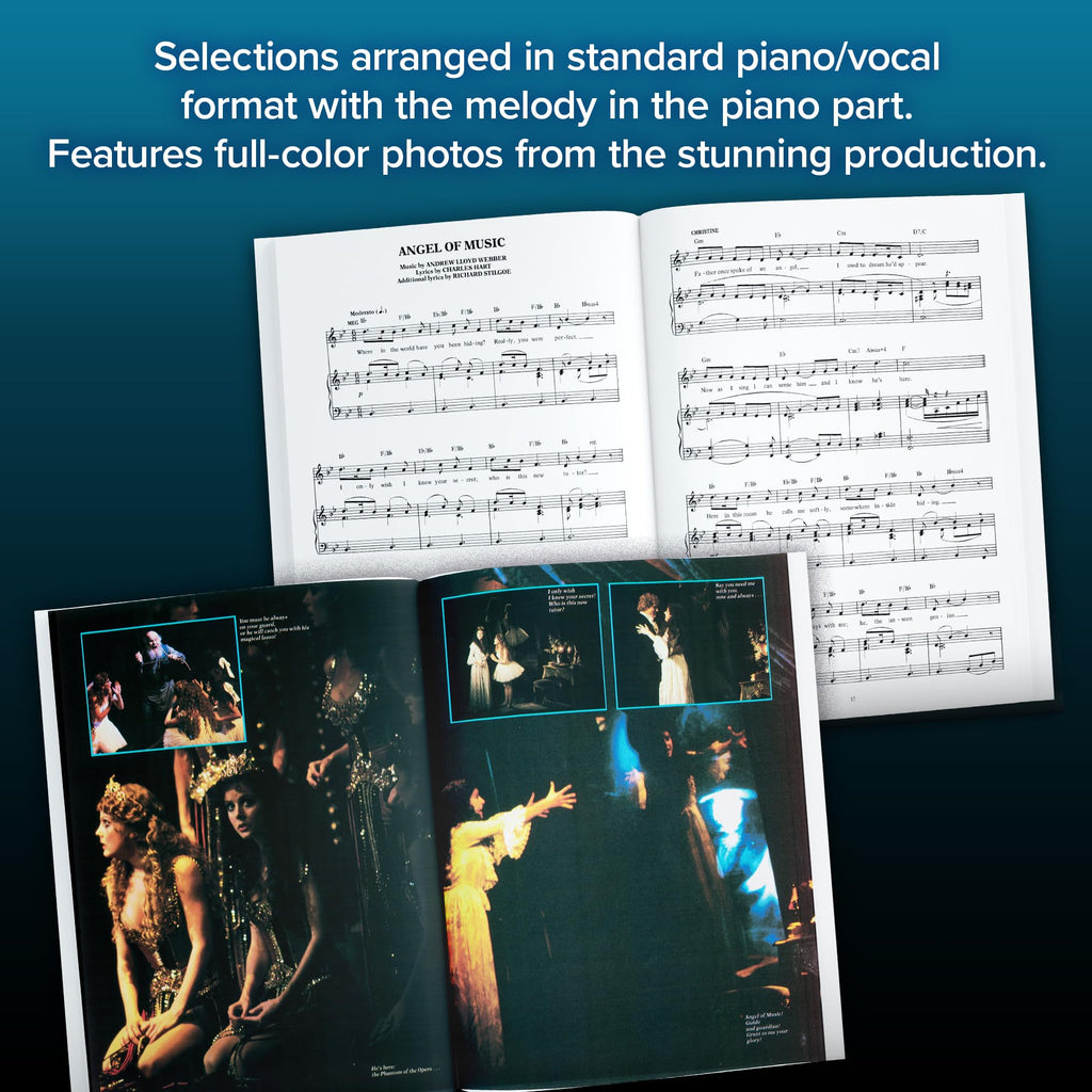 The Phantom of the Opera Songbook | Piano/Vocal/Guitar Selections for Intermediate Players | 9 Broadway Musical Hits | Souvenir Edition Sheet Music for Performers and Theater Fans