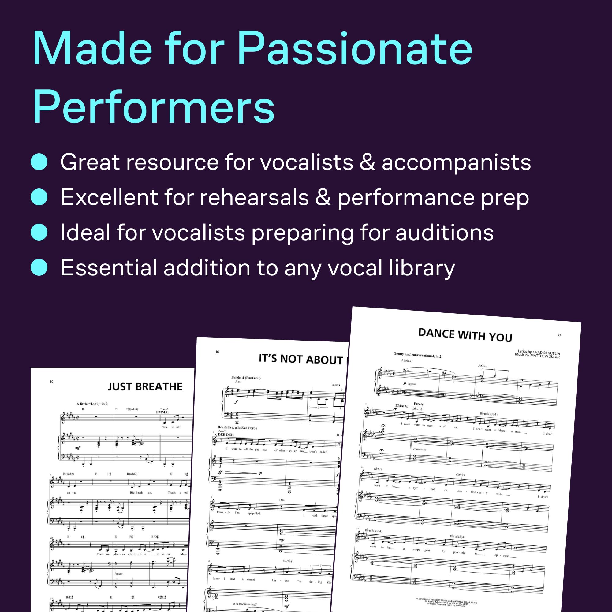 Sklar The Prom Vocal Selections | Broadway Sheet Music for Voice and Piano | Musical Theater Songbook with Lyrics and Accompaniment | Hal Leonard Softcover for Vocalists and Students