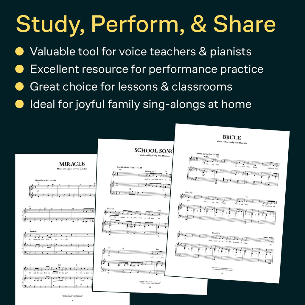 Roald Dahls Matilda - The Musical | Piano/Vocal Sheet Music from Netflix Film | Vocal/Piano Songbook for Practice Performance and Study with Chord Symbols | Broadway and Movie Musical Arrangements