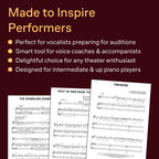 Moulin Rouge! The Musical Vocal Selections | Piano Vocal Sheet Music Book for Students Teachers and Broadway Fans | Contemporary Musical Theatre Songs for Practice Performance and Auditions
