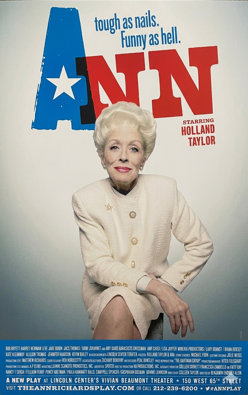 Ann | Original Broadway Window Card Poster (2013)