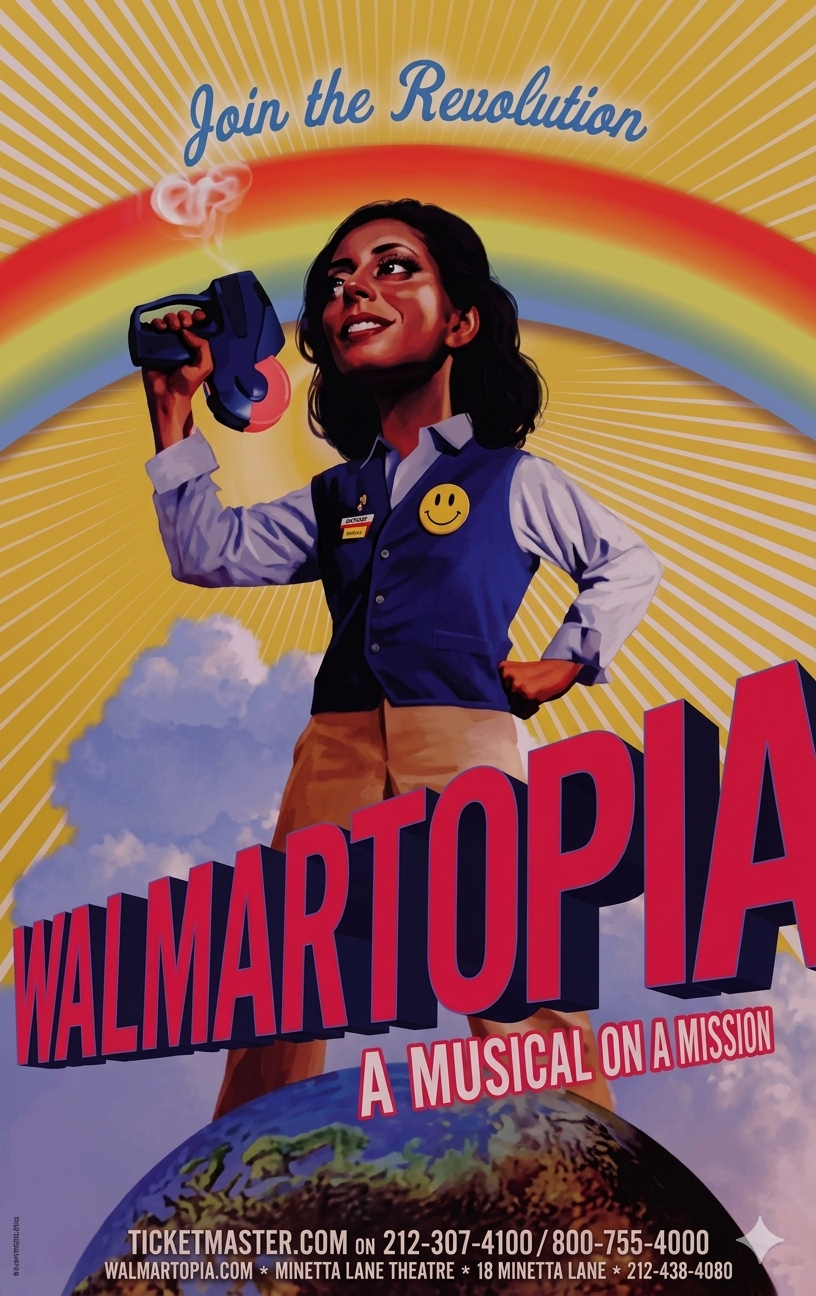 Walmartopia | Original Off-Broadway Window Card Poster (2007)