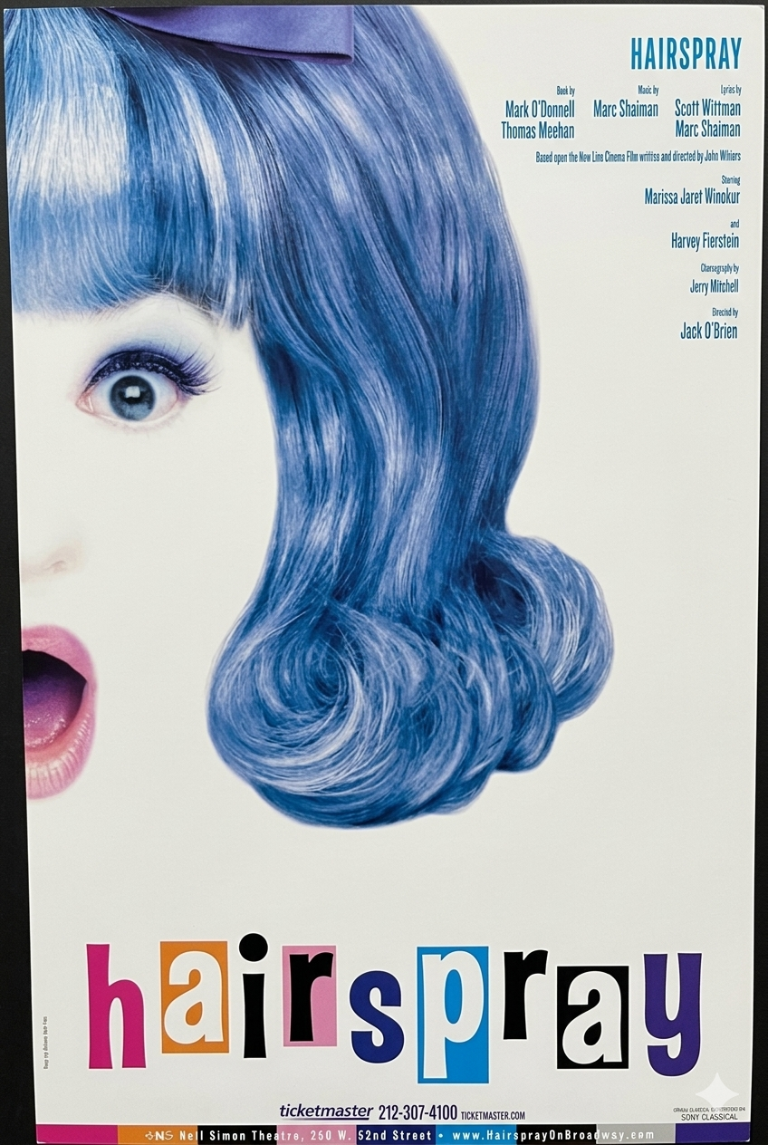 Hairspray | Original Broadway Window Card Poster (2002)