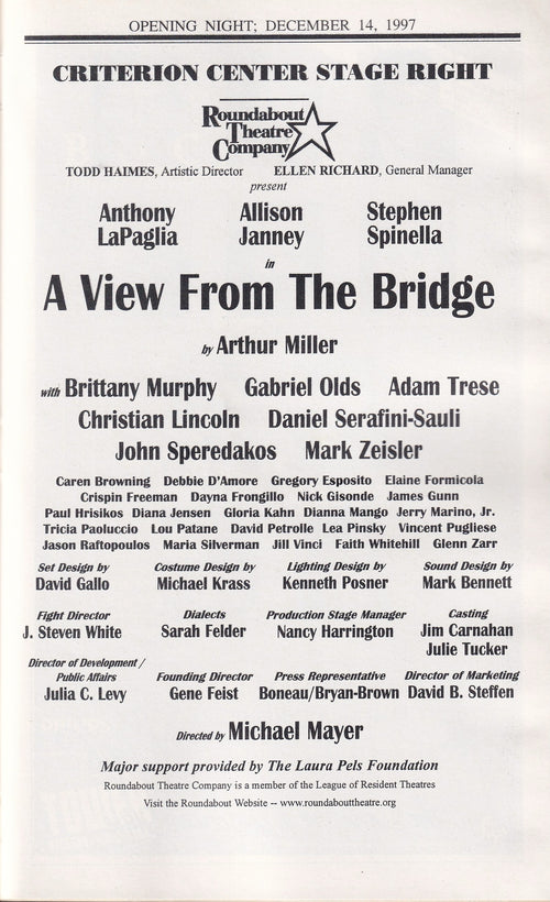 A View From The Bridge (1997)