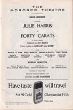Forty Carats Playbill | The Morosco Theatre (1968)
