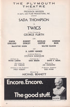 Twigs Playbill | The Plymouth Theatre (1971)