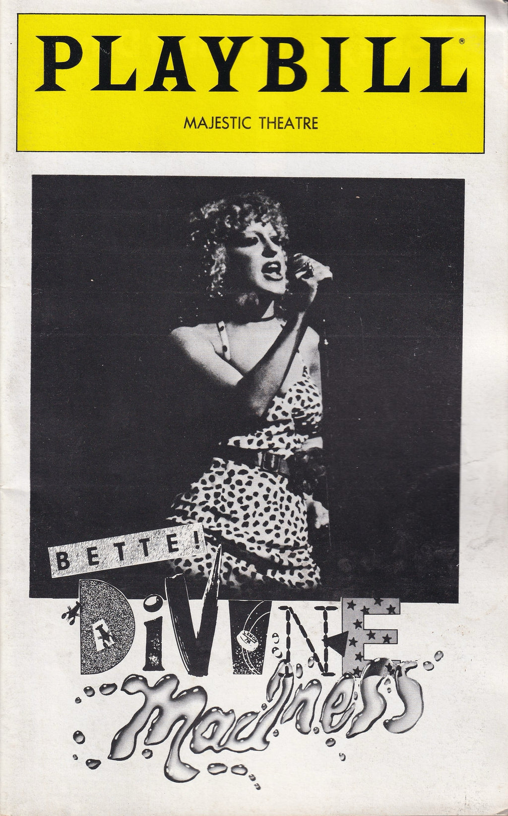 Bette! Divine Madness Playbill | Majestic Theatre (1979)