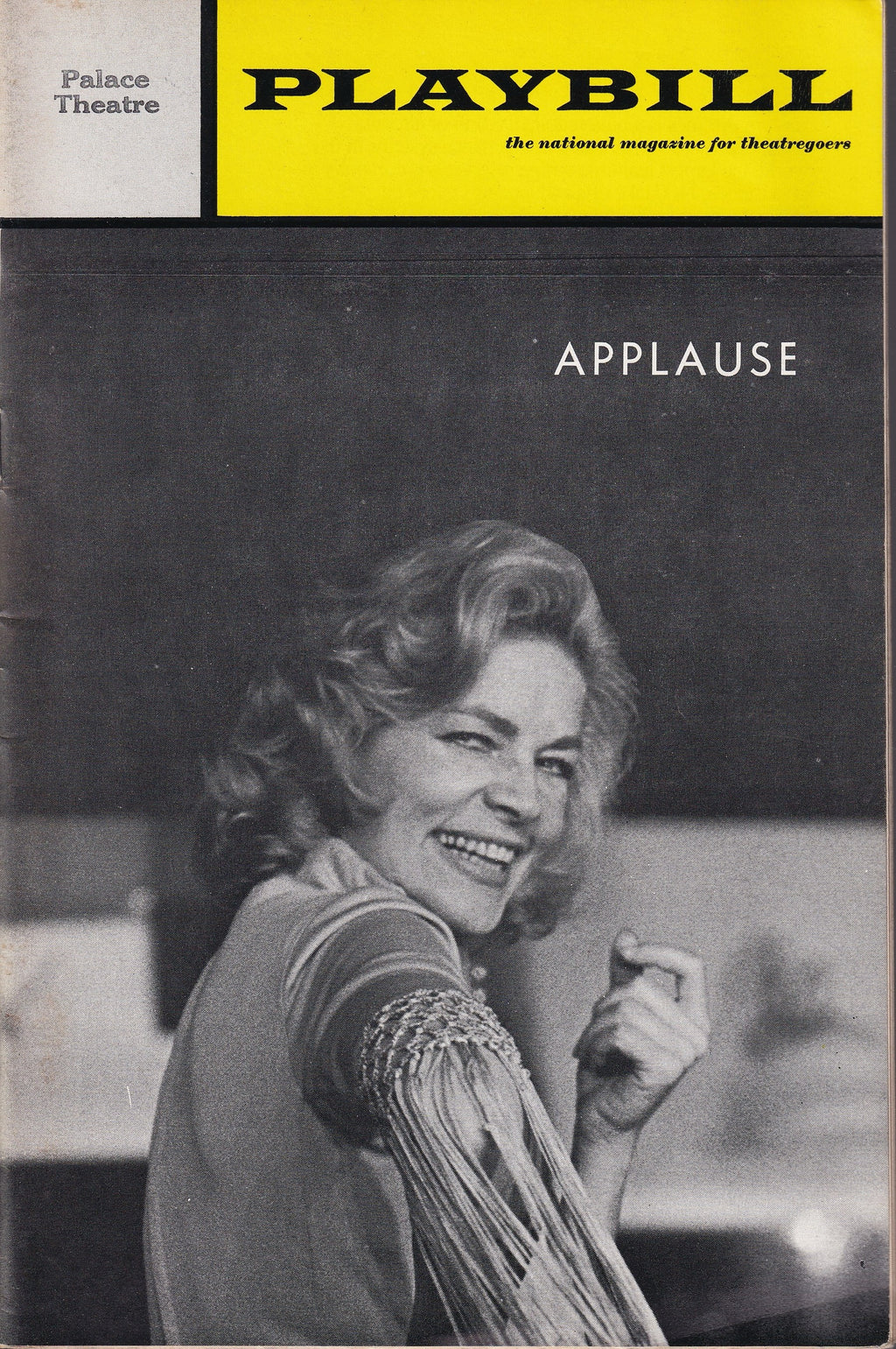 Applause Playbill | The Palace Theatre (1970)