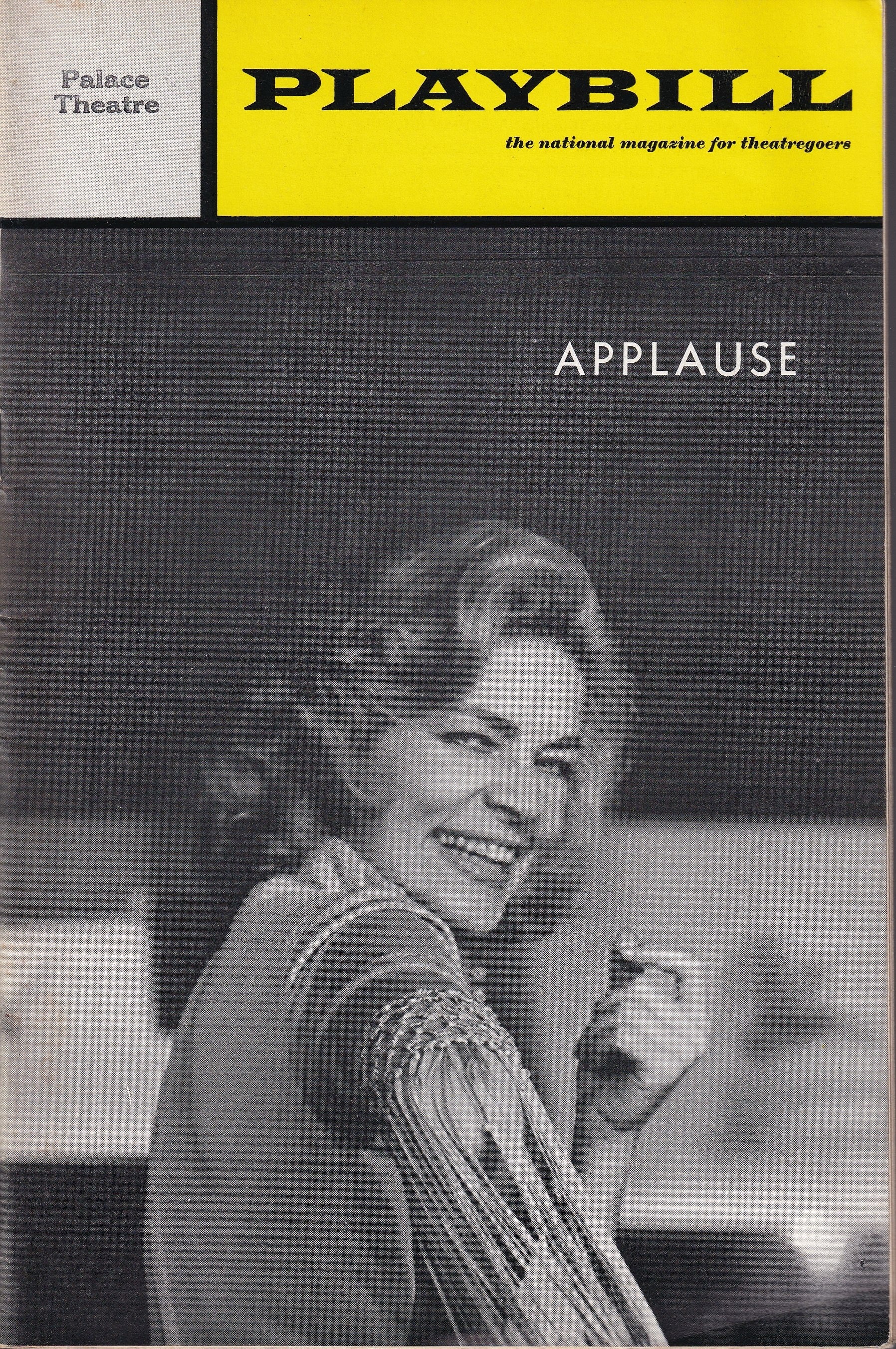 Applause Playbill | The Palace Theatre (1970)