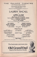 Applause Playbill | The Palace Theatre (1970)