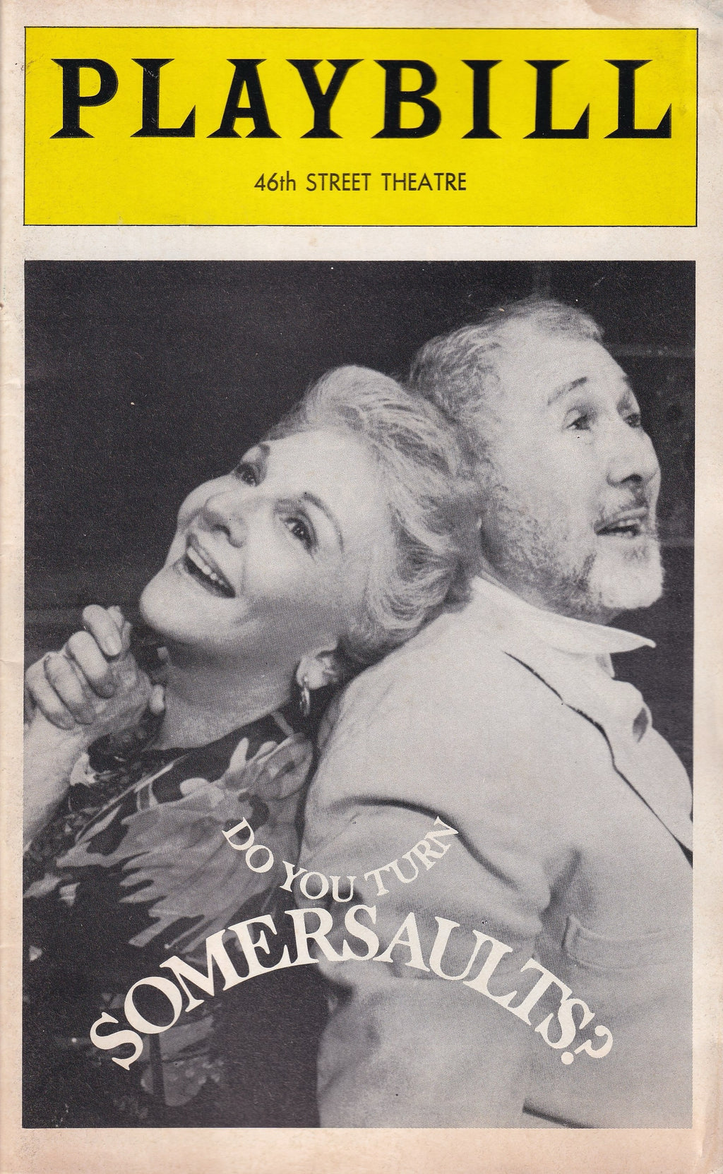 Do You Turn Somersaults? Playbill | Forty-Sixth Street Theatre (1978)