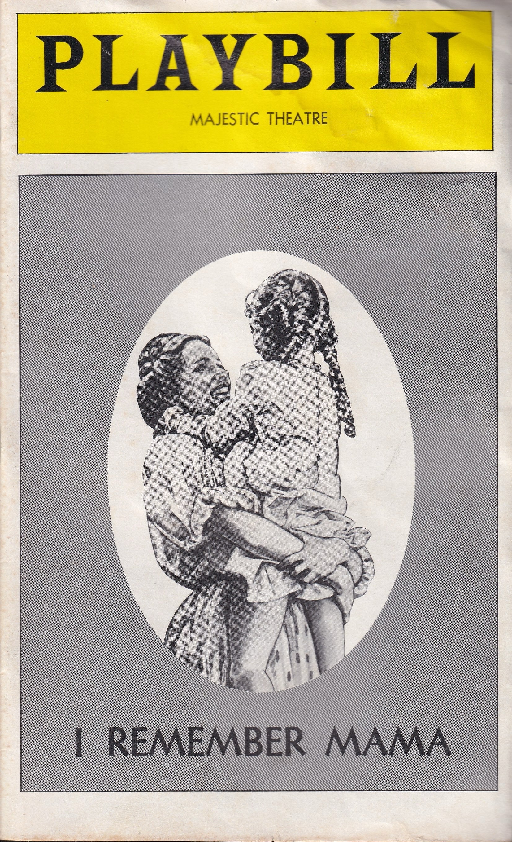 I Remember Mama Playbill | Majestic Theatre (1979)
