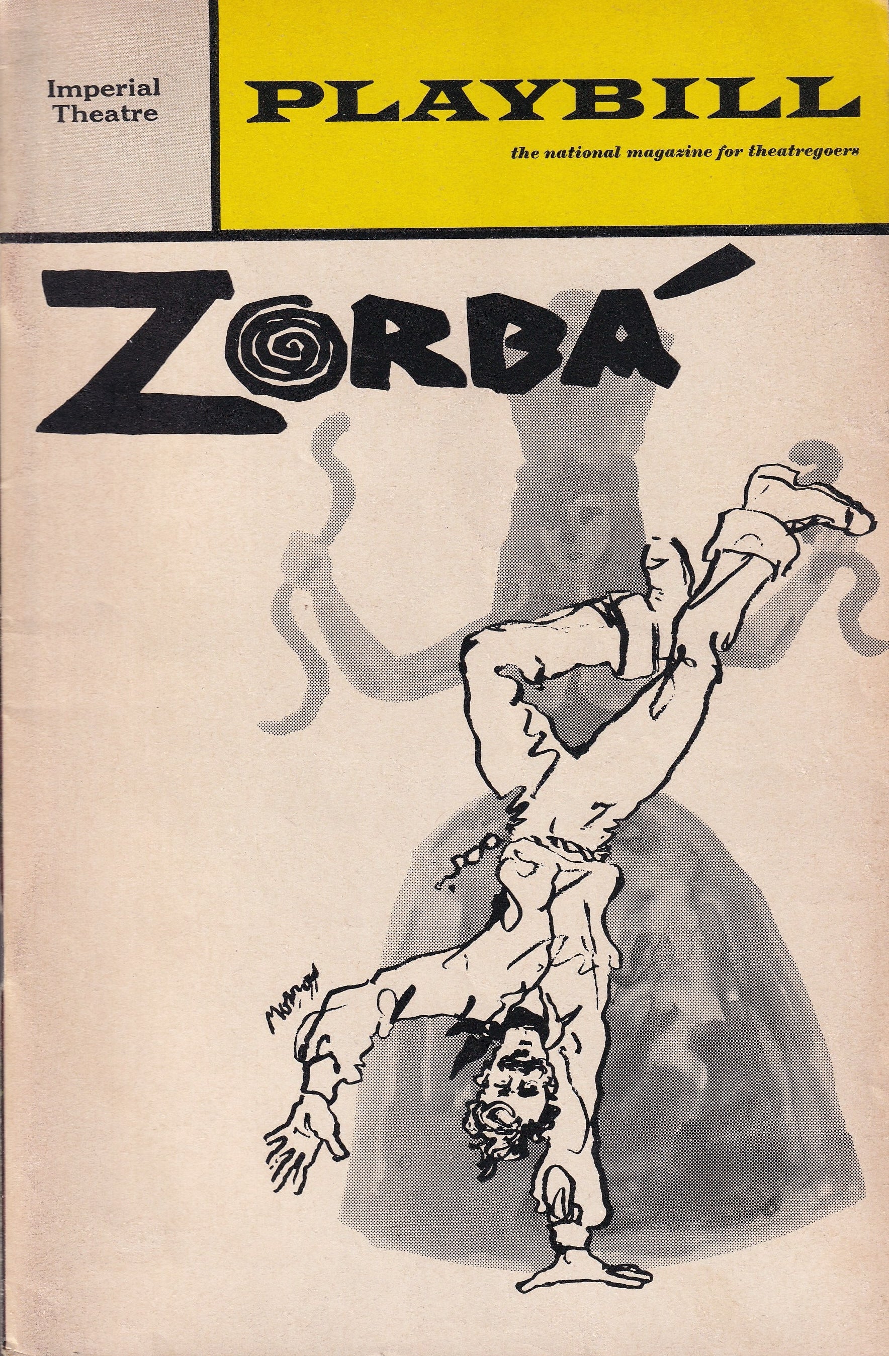 Zorba Playbill | Imperial Theatre (1968)