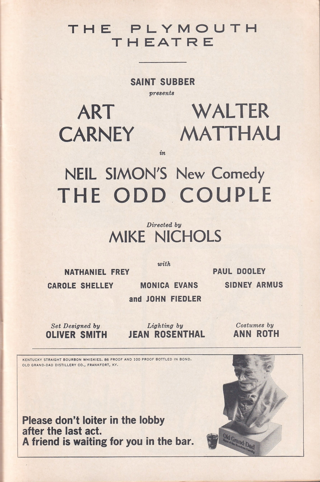 The Odd Couple (1965)