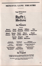 Raft of the Medusa Playbill | Minetta Lane Theatre (1991)