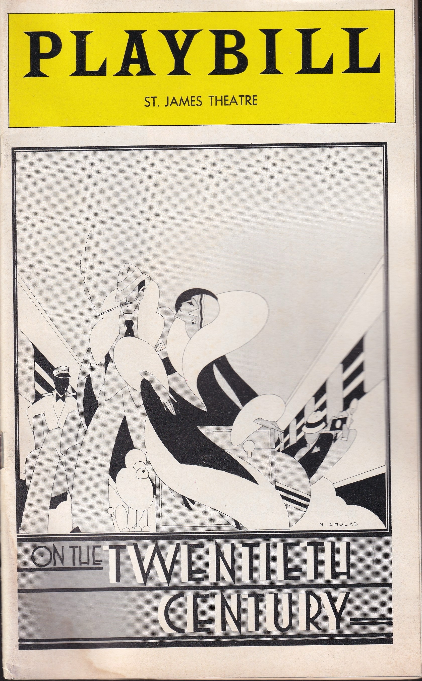 On the Twentieth Century Playbill | St. James Theatre (1978)