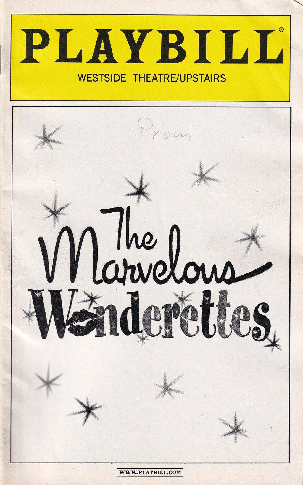 The Marvelous Wonderettes Playbill | Westside Theatre (2008)