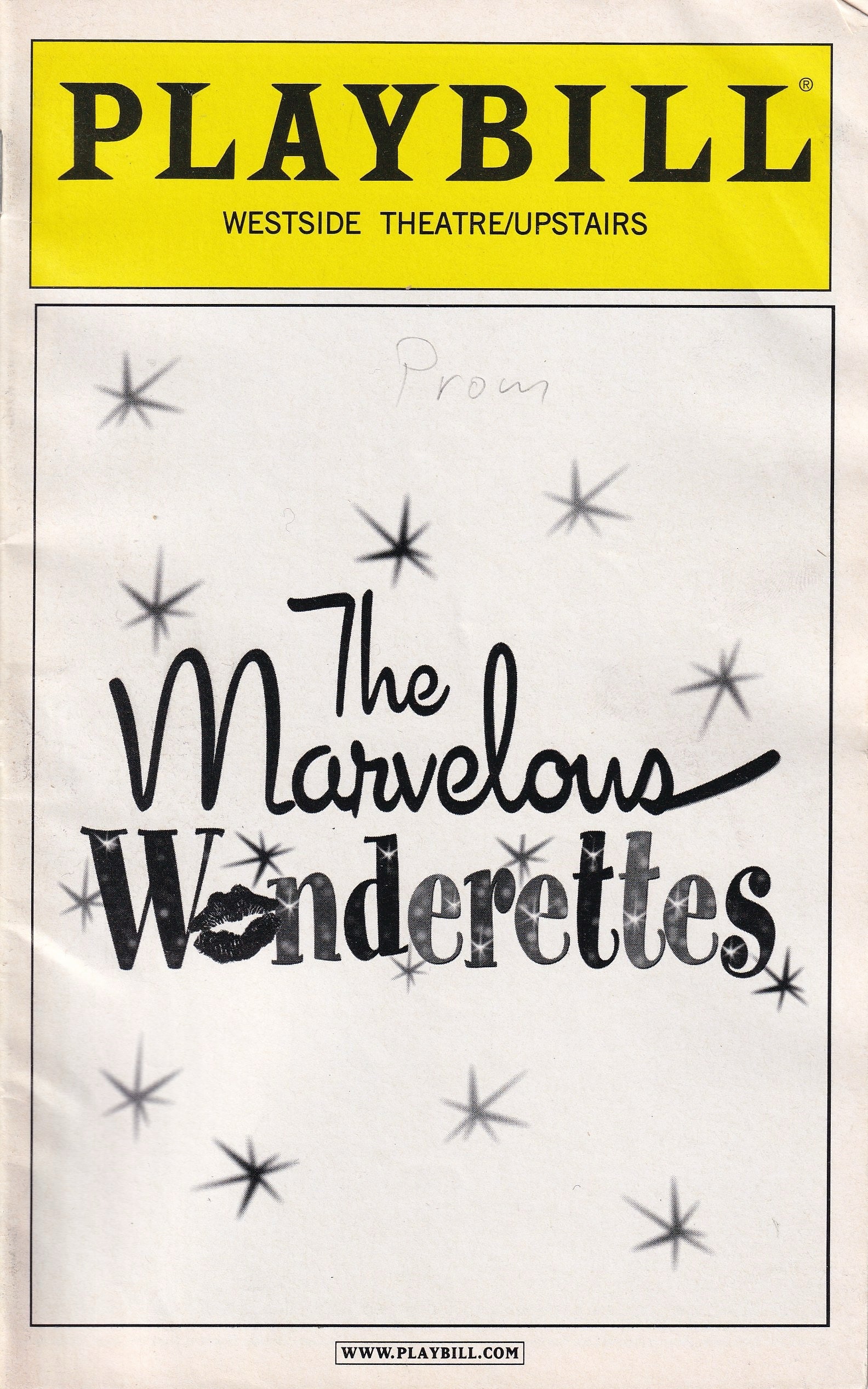 The Marvelous Wonderettes Playbill | Westside Theatre (2008)