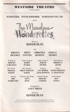 The Marvelous Wonderettes Playbill | Westside Theatre (2008)