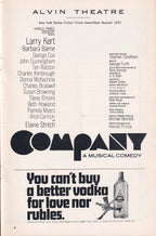 Company Playbill | Alvin Theatre (1970)