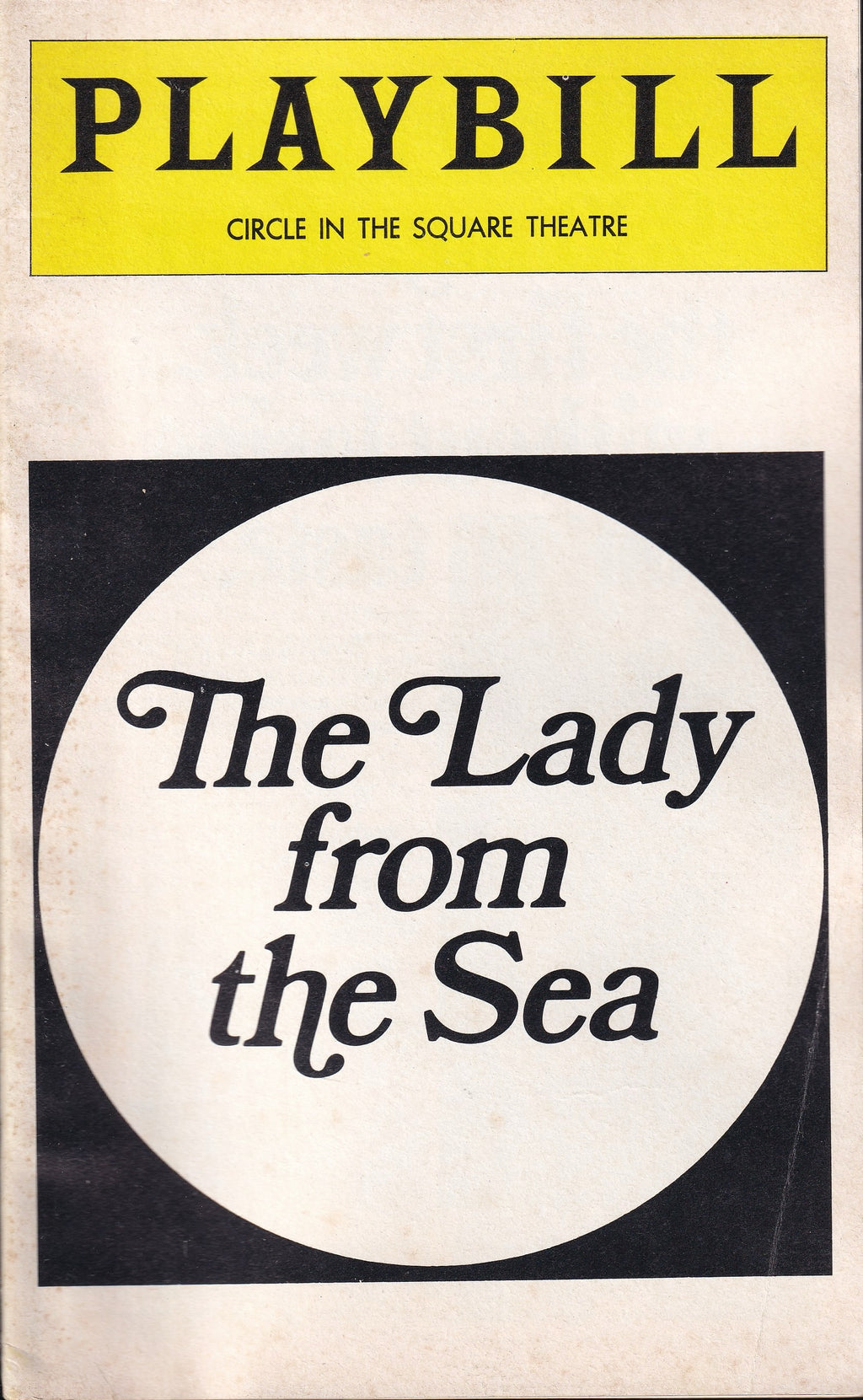 The Lady from the Sea Playbill | Circle in the Square Theatre