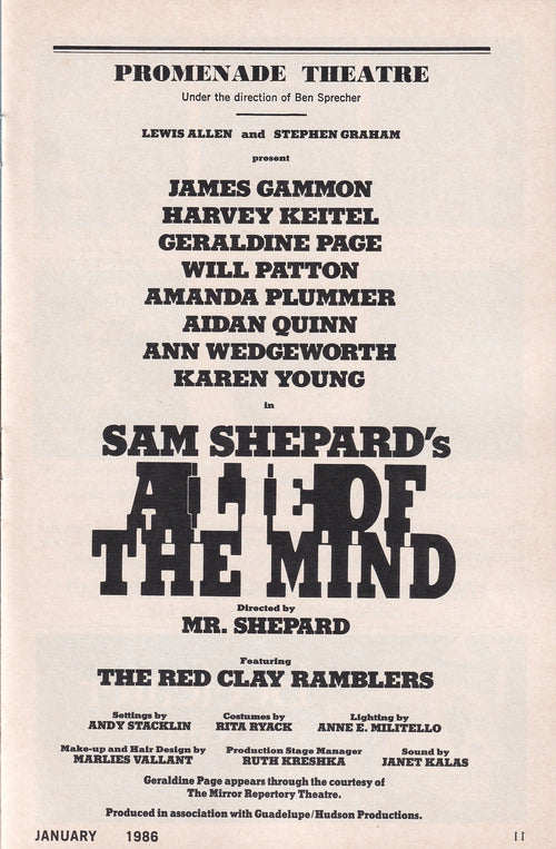 A Lie of the Mind | Promenade Theatre (1986)